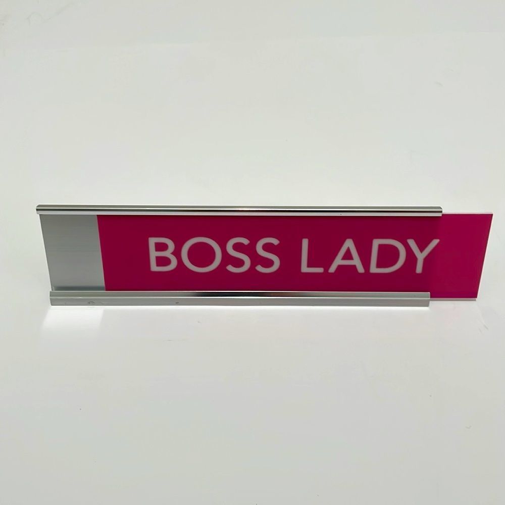 COPY - Desk plate Boss Lady for your posh room - Picture 6 of 7